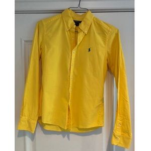 Ralph Lauren Sport Slim Fit Yellow Button Down